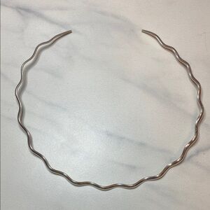 Sterling Silver Wavy Torc